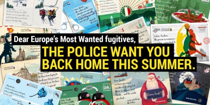Europol Suçluları Elektronik Kartpostalla Arıyor