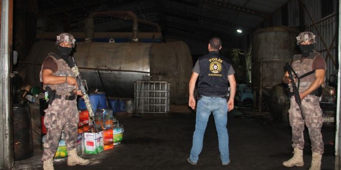 10 numara yağ ve kaçak akaryakıt tesisine baskın:13 gözaltı