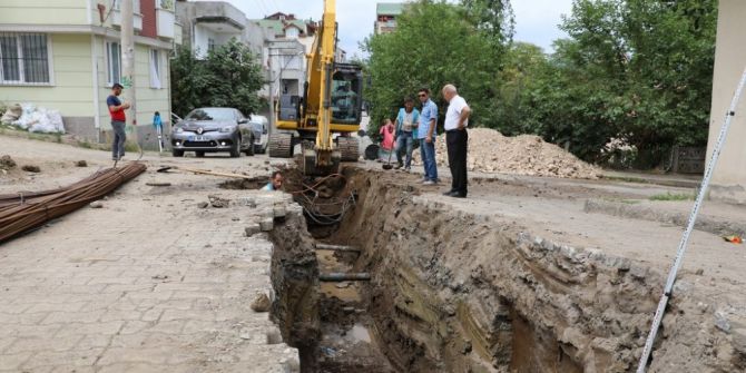Fatsa’da ana su hattı çalışmaları