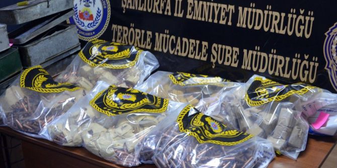 Suruç’ta PKK’ya ait cephanelik bulundu