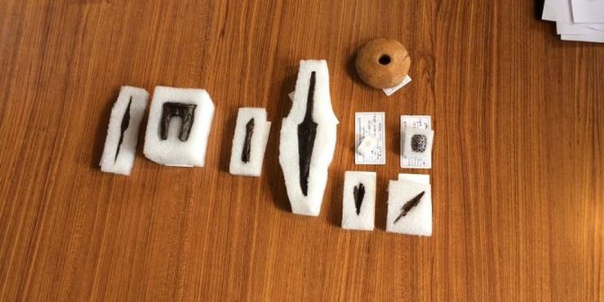 Antik kazıda silah bulundu