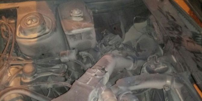 Van’da seyir halindeki otomobil yandı