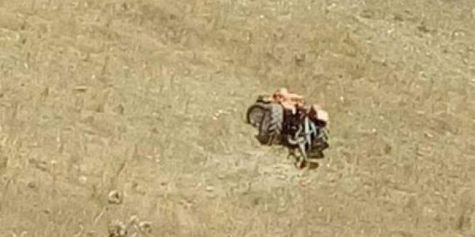 Traktörün altında kalan çiftçi hayatını kaybetti