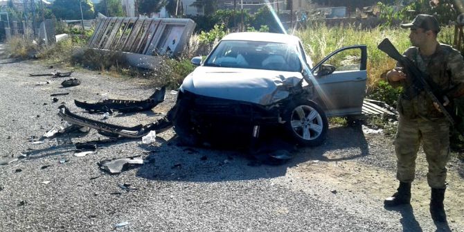 İki otomobilin çarpışması sonucu 5 kişi yaralandı