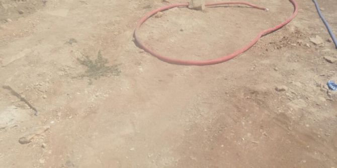 Elektrik kabloları kazı nedeniyle patladı