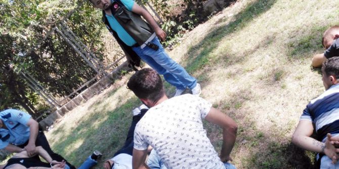 Gaspçılar park polisinden kaçamadı