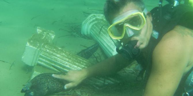 Denizaltı heykellerini tarihi eser sanıp çaldılar