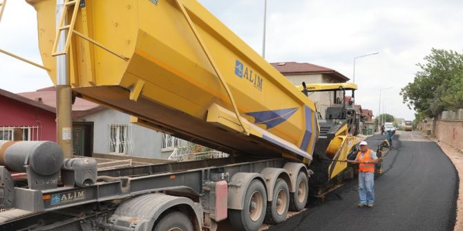 Kışladüzü Mahallesi’ndeki asfalt çalışmalarında  sona gelindi