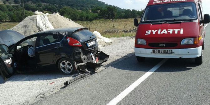 Balıkesir’de trafik kazası: 1 yaralı