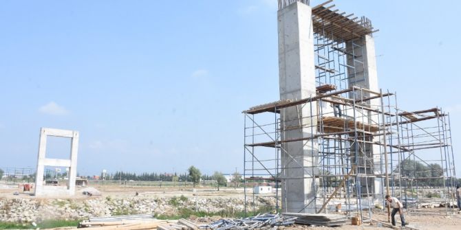 Düzce Melen su parkta köprü ortaya çıktı