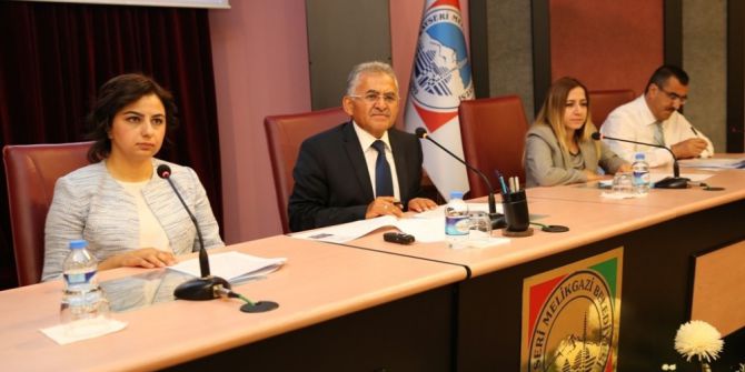 Melikgazi Belediyesi Ağustos ayı gündem toplantısı yapıldı
