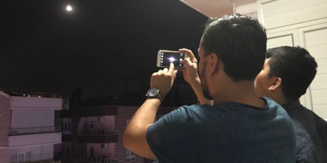 Batman’da ay tutulması ilgiyle izlendi