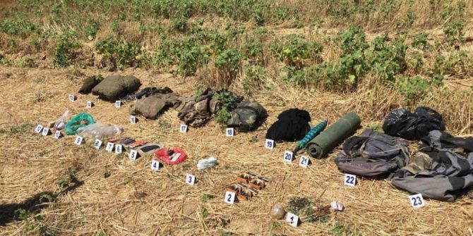 PKK’lıların sırt çantalarında çok sayıda mühimmat ele geçirildi