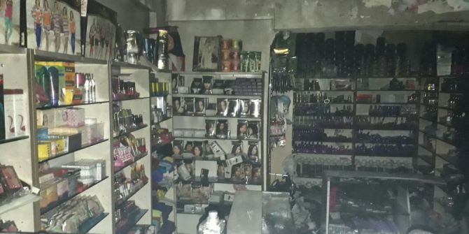 Suriyeli parfüm dükkanında büyük patlama