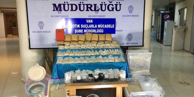 Van’da 89 kilo eroin ele geçirildi