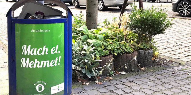 Almanya’daki çöp kovaları üzerinde Türkçe isim skandalı