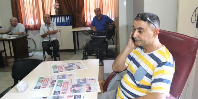 Bu gazetenin sahibi de çalışanları da engelli