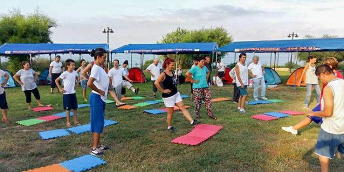 Özel çocuklara izci kampı