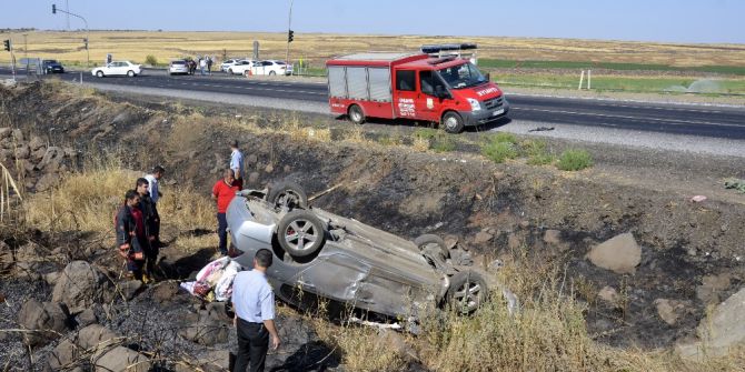 Uzman çavuş kazada yaralandı