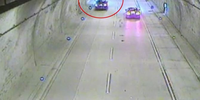 Sarıyer Tüneli’nde akılalmaz kaza