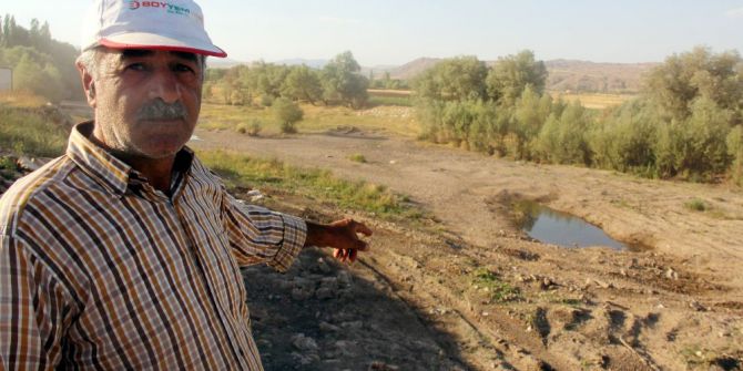 Çöl sıcakları nehri kuruttu