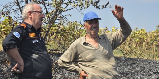 Anız yangını binlerce arıyı telef etti