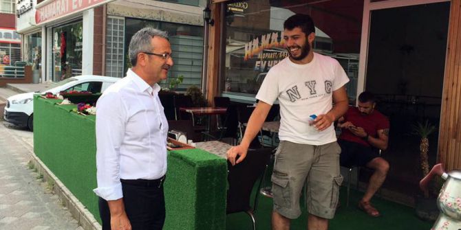 Başkan Köşker, esnaf turuyla güne başlıyor