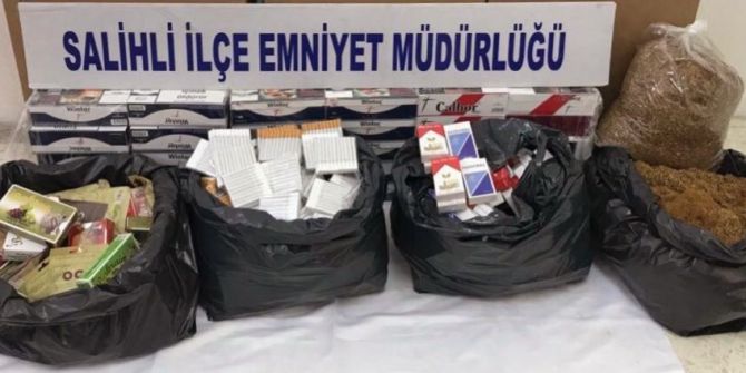 Manisa’da kaçak içki ve sigara operasyonu