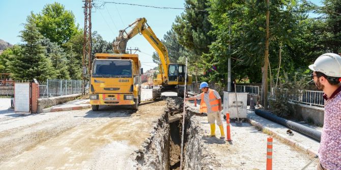 MASKİ Hekimhan’da çalışmalarını sürdürüyor