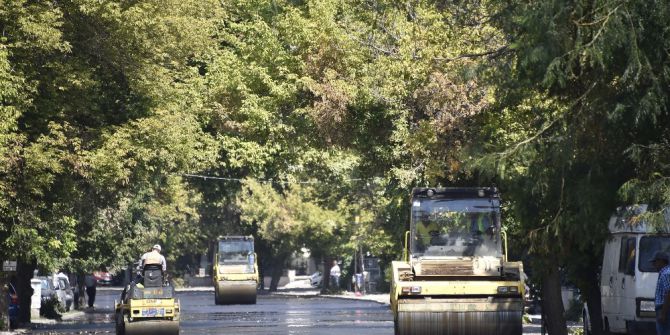 Büyükşehir’den, Atatürk Bulvarı’nda asfalt çalışması