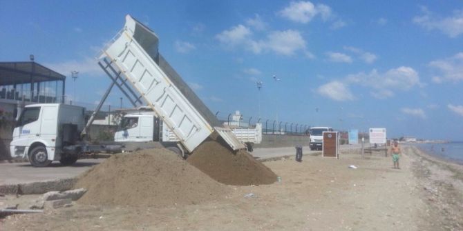 Plajlarda yaz bakımı