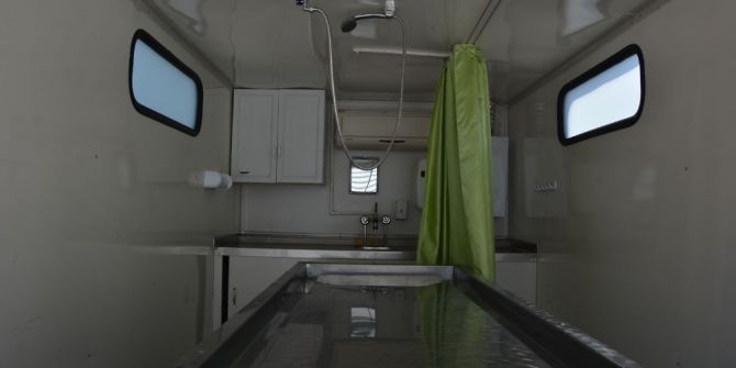 Ceylanpınar’a cenaze yıkama aracı