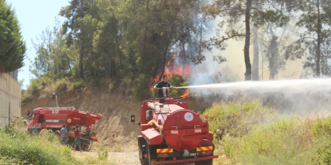 Manavgat’ta orman yangını