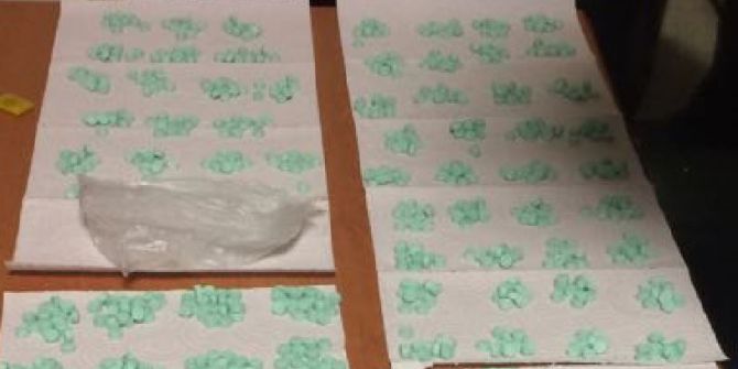 Şüpheli araçtan bin 256 adet uyuşturucu hap çıktı