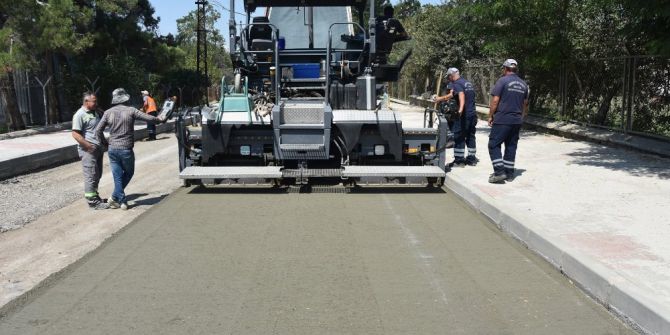 Tekirdağ’da yol yapım çalışmaları