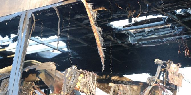 Sakarya’da yolcu otobüsü alev alev yandı