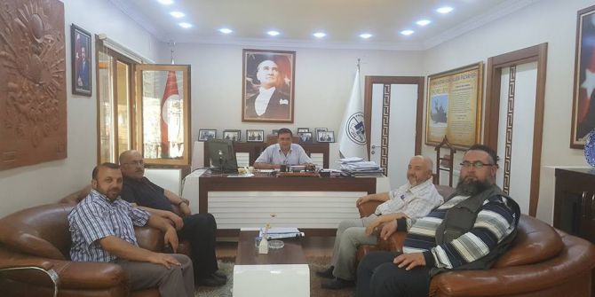 Müftü ve imamlardan Başkan Yalçın’a ziyaret