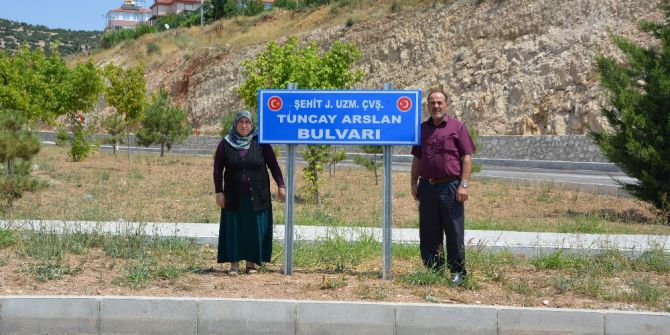 Şehit Tuncay Arslan’ın adı yolda yaşatılıyor
