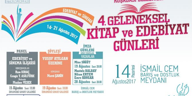 Kuşadası Belediyesi 4. Kitap ve Edebiyet Günleri 14 Ağustos’ta başlıyor