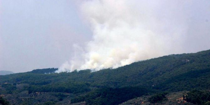 Kazdağları’nda orman yangını