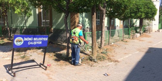İnönü’de bayram öncesi temizlik seferberliği