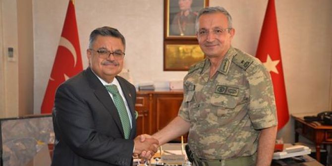 Başkan Yağcı’dan yeni Tugay Komutanı Yücel’e ziyaret