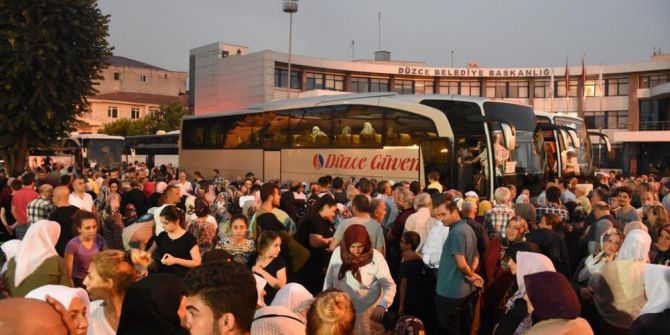 280 hacı adayı kutsal topraklara uğurlandı