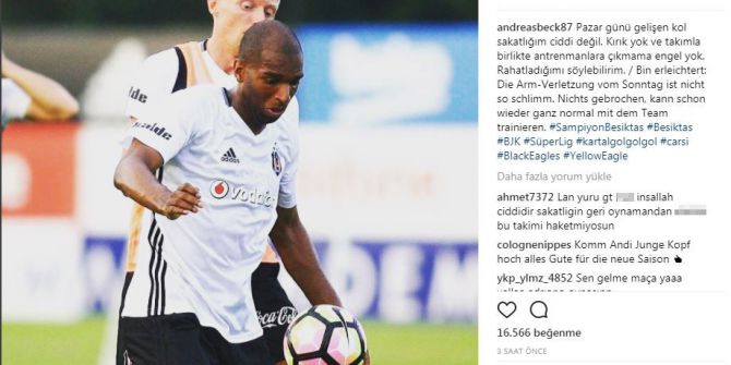 Andreas Beck: "Sakatlığım ciddi değil"