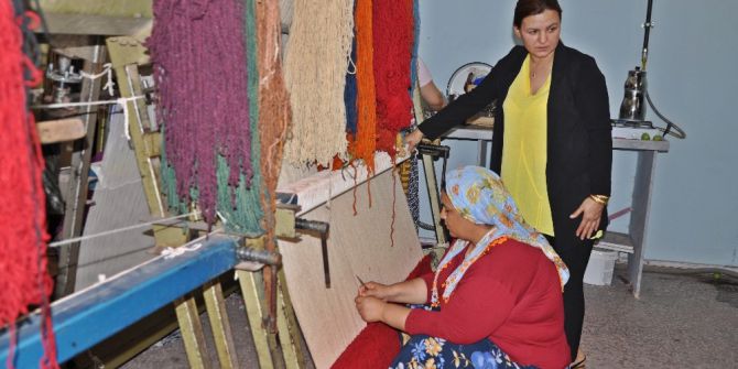Gölbaşı’nda dokunan halılar, yurt dışına ihraç ediliyor