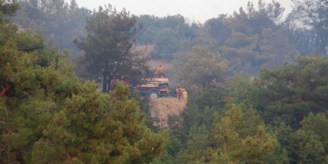 Keşan’daki orman yangını kontrol altına alındı