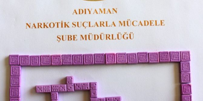 Extacy haplarından yapılmış domino taşları ele geçirildi