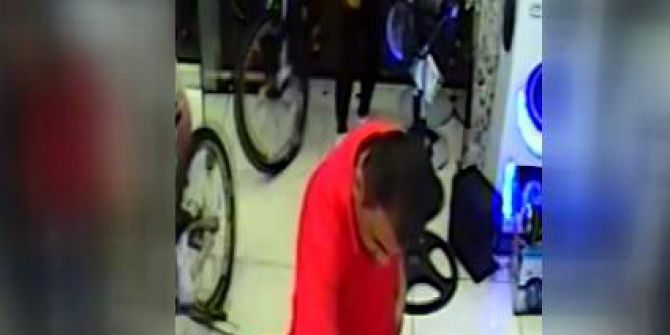 Hırsızın rahatlığı ‘pes’ dedirtti