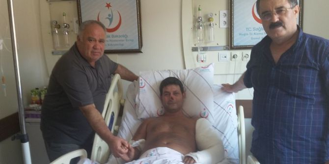 Milas şoförler odasından Bilen’e geçmiş olsun ziyareti