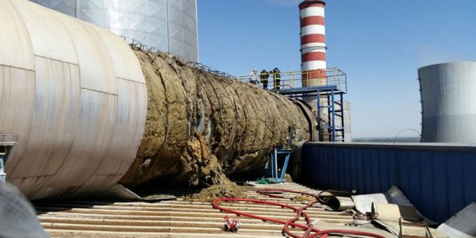 Afşin Elbistan B Termik Santrali’nde yangın